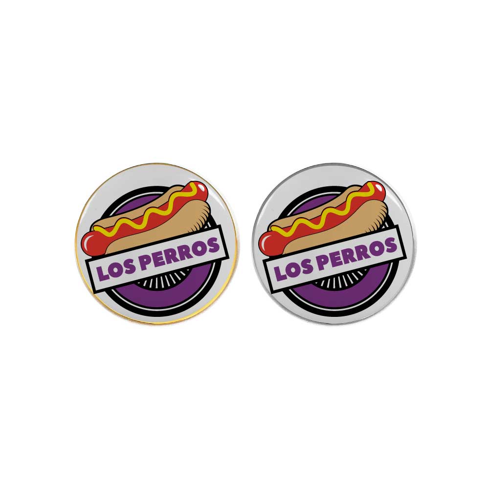 Round Flat Metal Badges 20mm, Gold and Silver Colors - Image 2