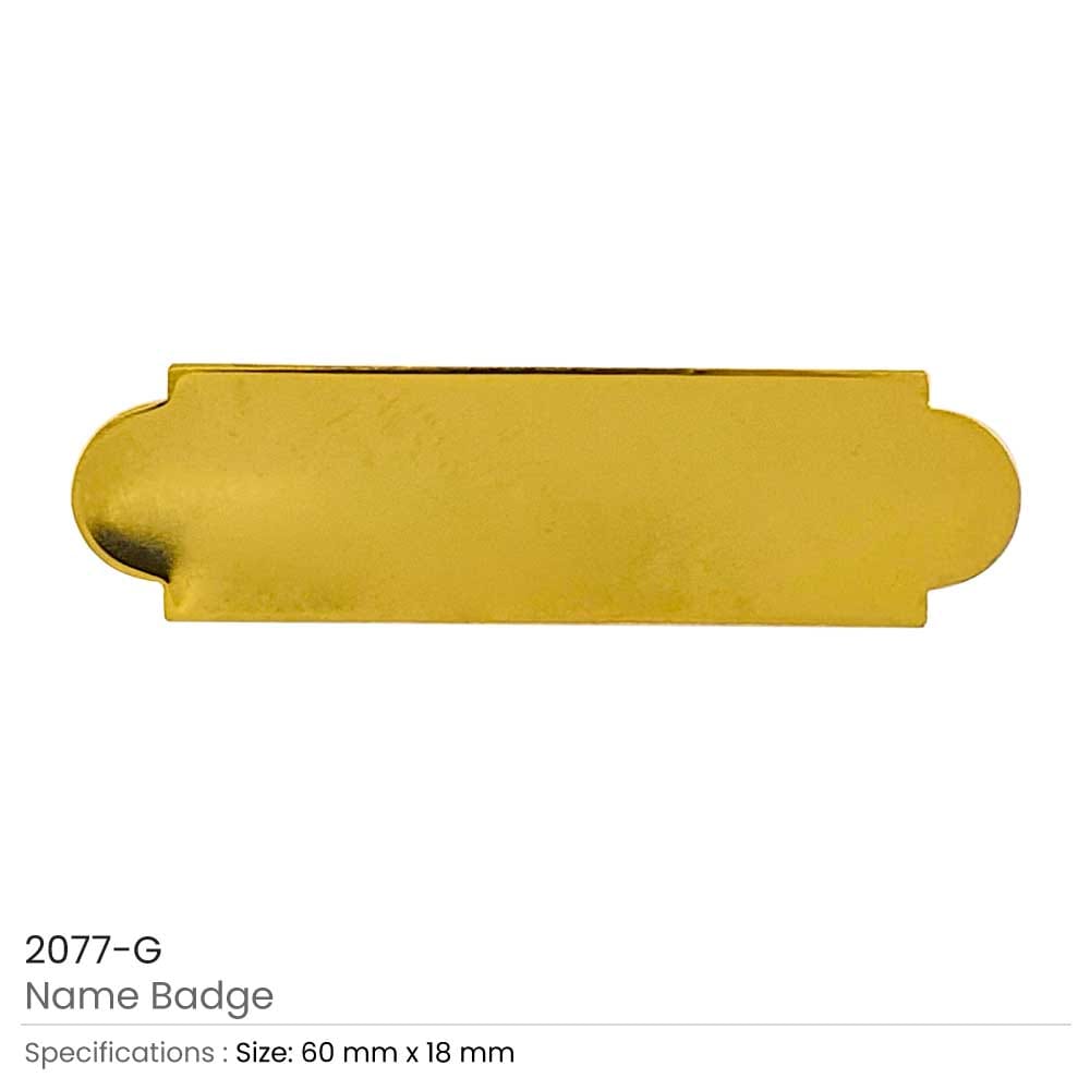 Metal Name Badges in Gold and Silver Colors - Image 4