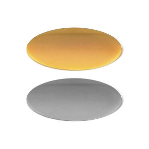 Oval Flat Metal Badges