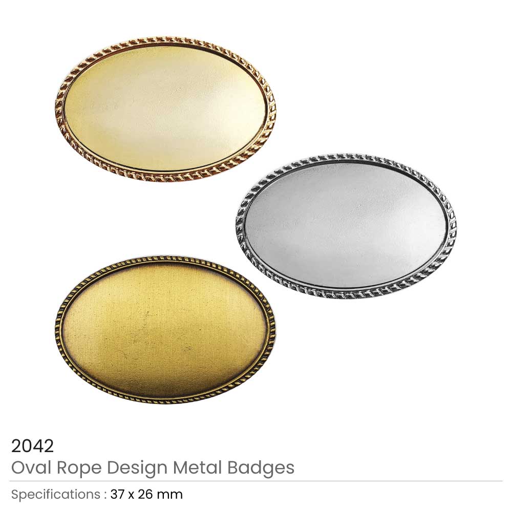 Oval Rope Design Logo Badges - Image 6