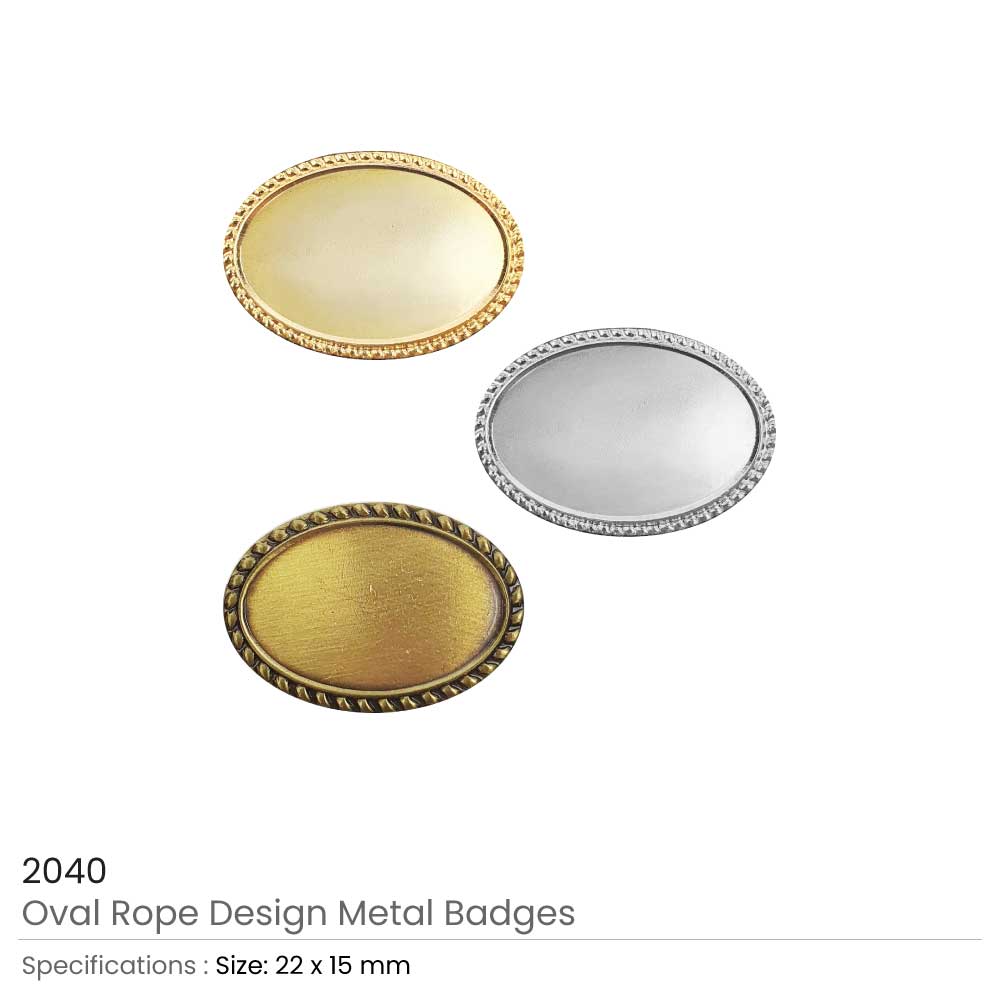 Oval Rope Design Logo Badges - Image 5