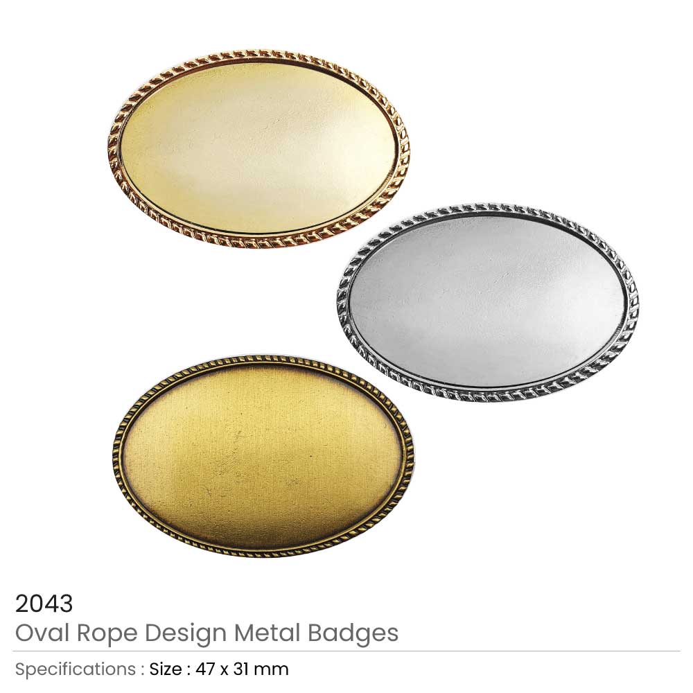 Oval Rope Design Logo Badges - Image 6