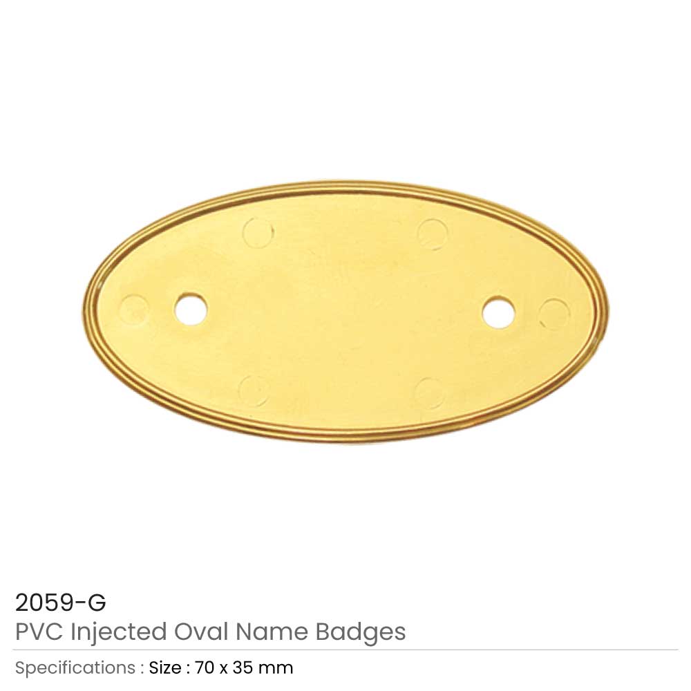 PVC Injected Oval Logo Badges - Image 3