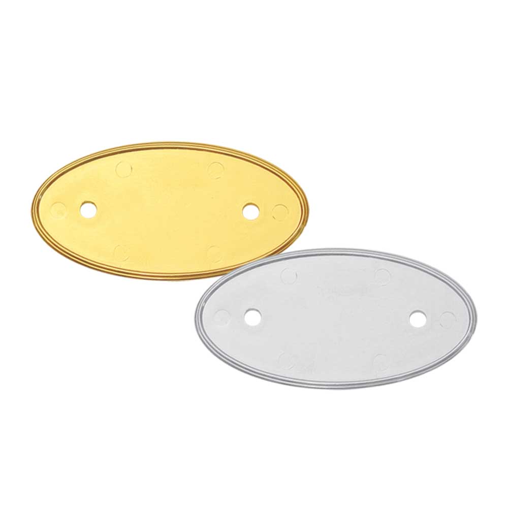PVC Injected Oval Logo Badges