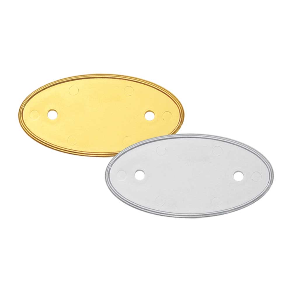 PVC Injected Oval Logo Badges