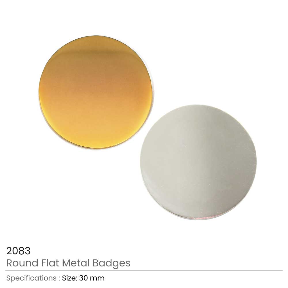 Round Flat Metal Badges 30mm - Image 4