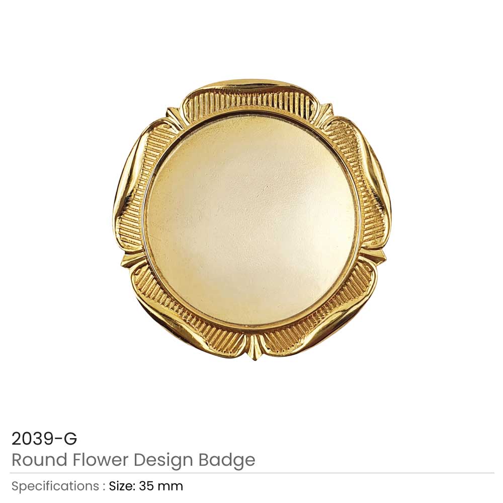 Round Flower Design Logo Badges - Image 4